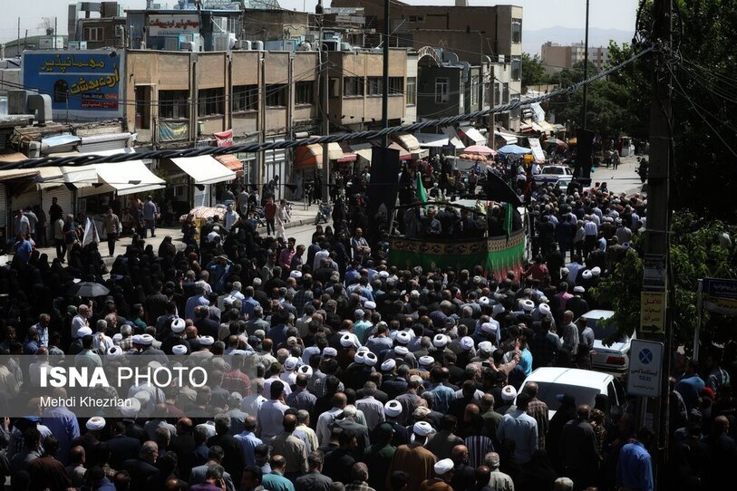 تشییع پیکر آیت الله غیاث‌الدین طه محمدی در همدان